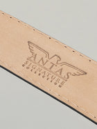 Italian Two Tone Mock Crocodile Belt - Grey Fog