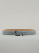 Italian Classic Suede Belt - Soft Blue