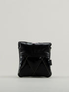 Black quilted leather golf headcover