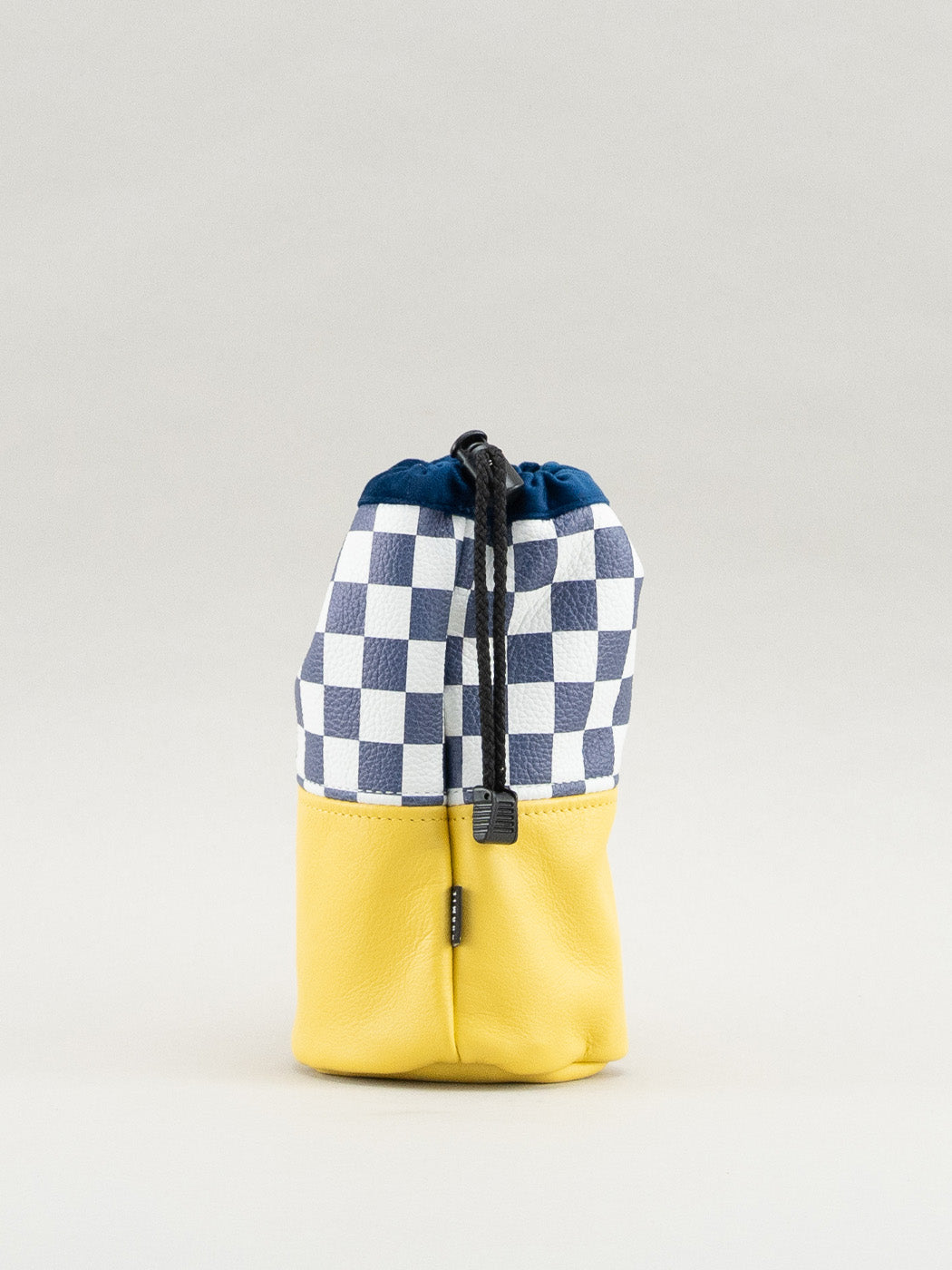 Checkered Dormie stashbag bag with yellow base