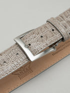 Italian Mock Crocodile Belt - Mink